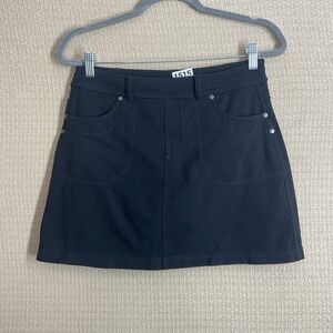 Athleta Womens Black Elastic Waist Match Point Athletic Skort Size Small‎